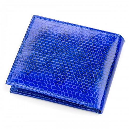 Кошелек SEA SNAKE LEATHER 18144 из натуральной кожи морской змеи Синий