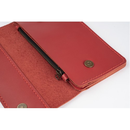 Кошелек - клатч Clutch красный  Crazy