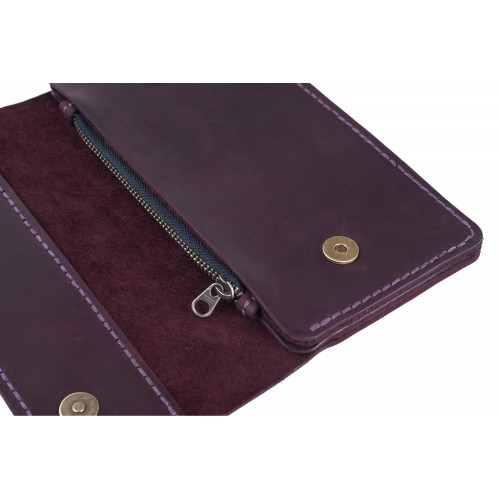 Кошелек - клатч Clutch марсала Crazy